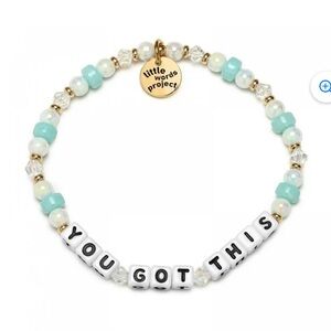 Little Words Project 'You Got This' Bracelet, Acrylic & Crystal Beads